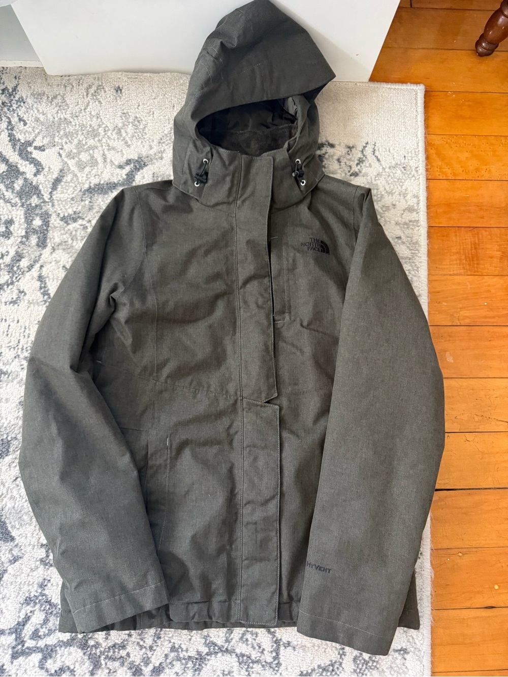 The North Face Women's Olive Hooded Ski Jacket